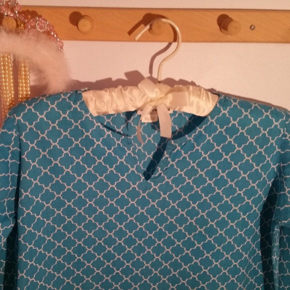 Lexi York Size 10 Blue Swim Suit Coverup Top - Picture 2 of 8